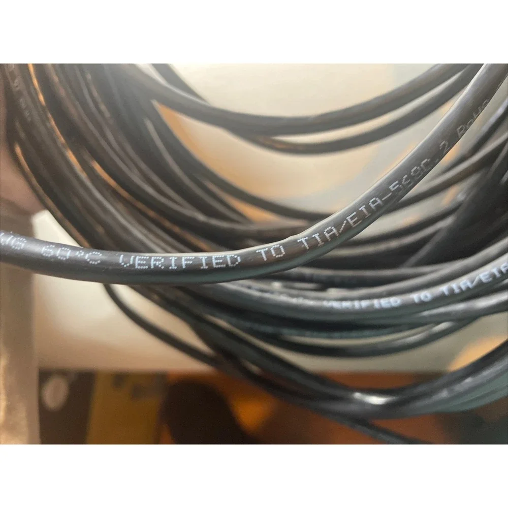 New 100' FT Feet CAT 6 24AWG Patch Cable Black/ Rohs Compliant